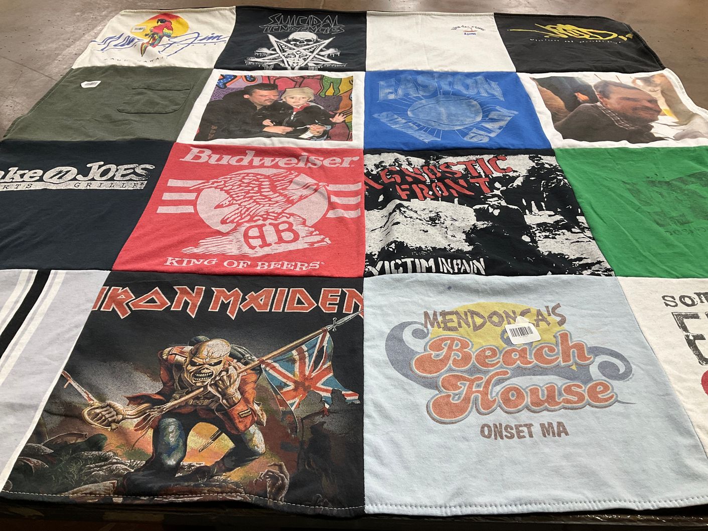 T-shirt quilt with music, beach themes by cidalia from MA