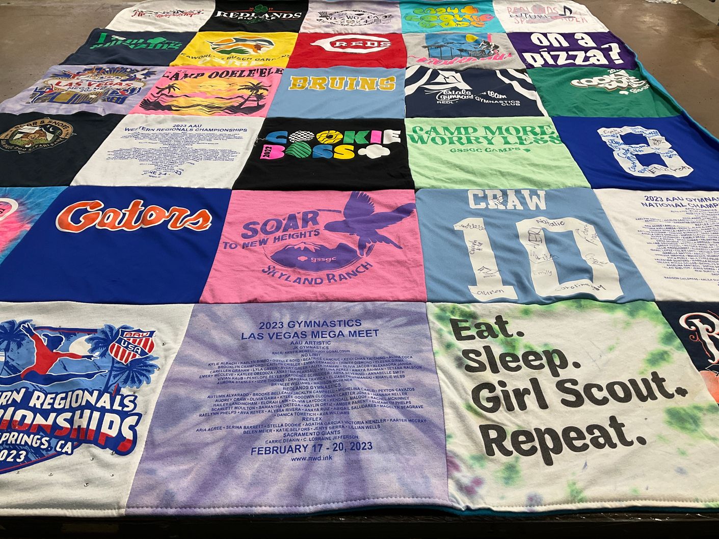 T-shirt quilt from university of florida by Don from CA