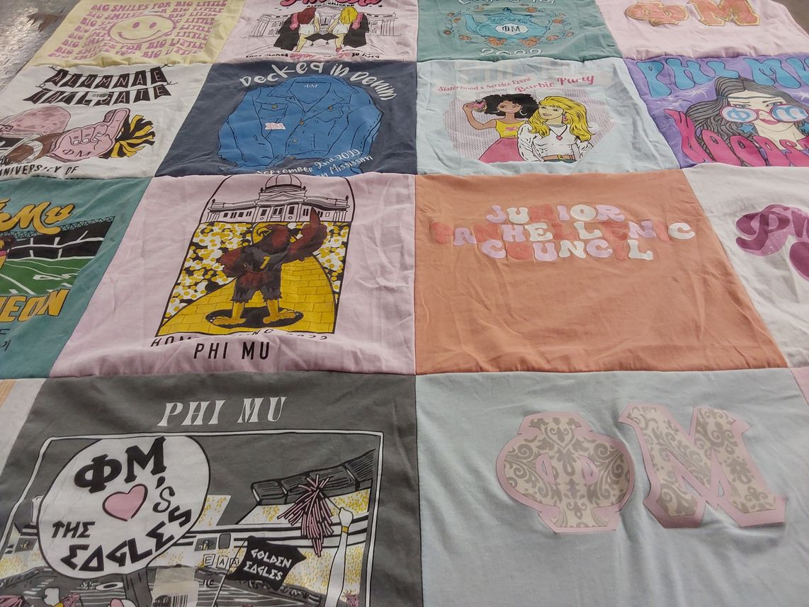 T-shirt quilt from university of mississippi by Stephanie from MS