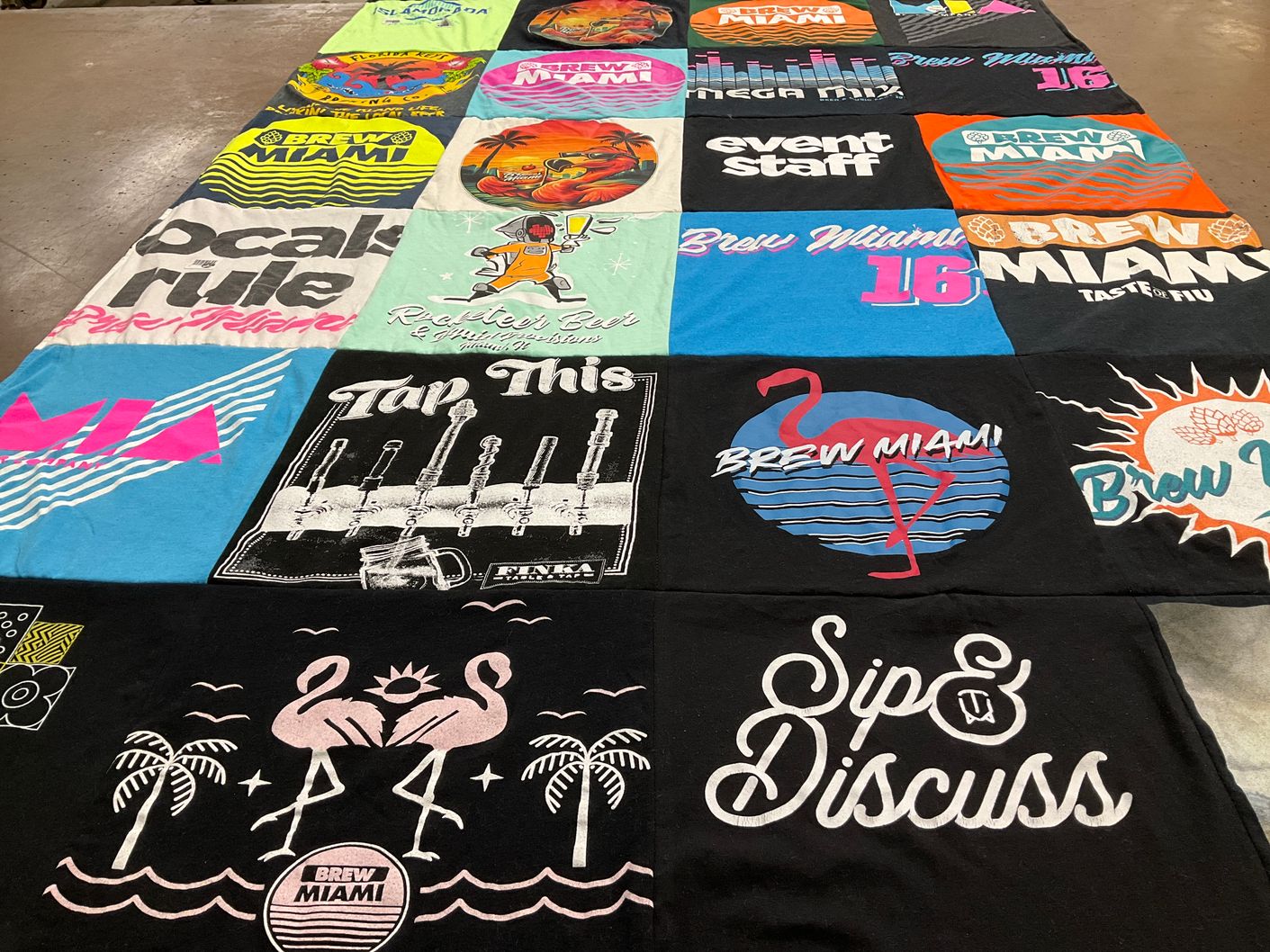 T-shirt quilt from florida international university by Vanessa from FL