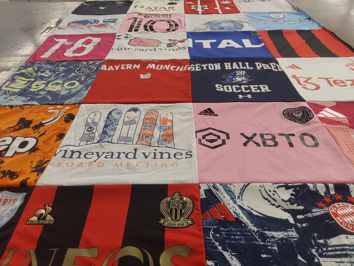 T-shirt quilt featuring bayern munich by Jennifer from NJ