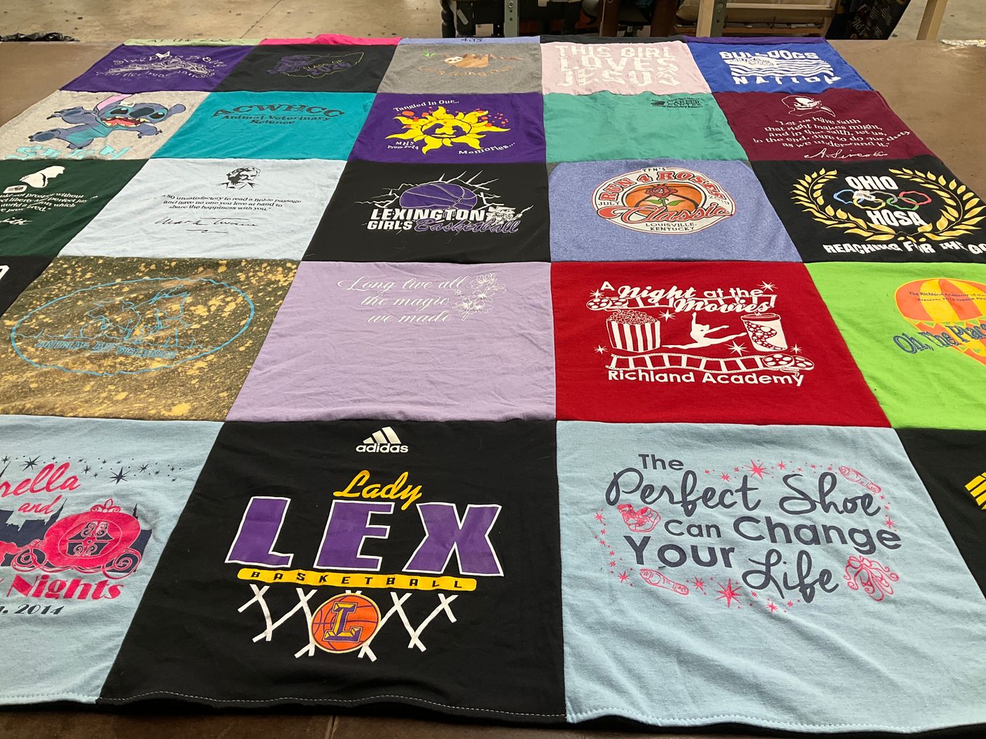 T-shirt quilt featuring lexington basketball by Stacy from OH