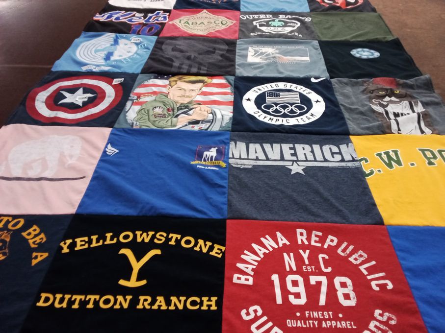 T-shirt quilt from c.w. post college by Anthony from NY