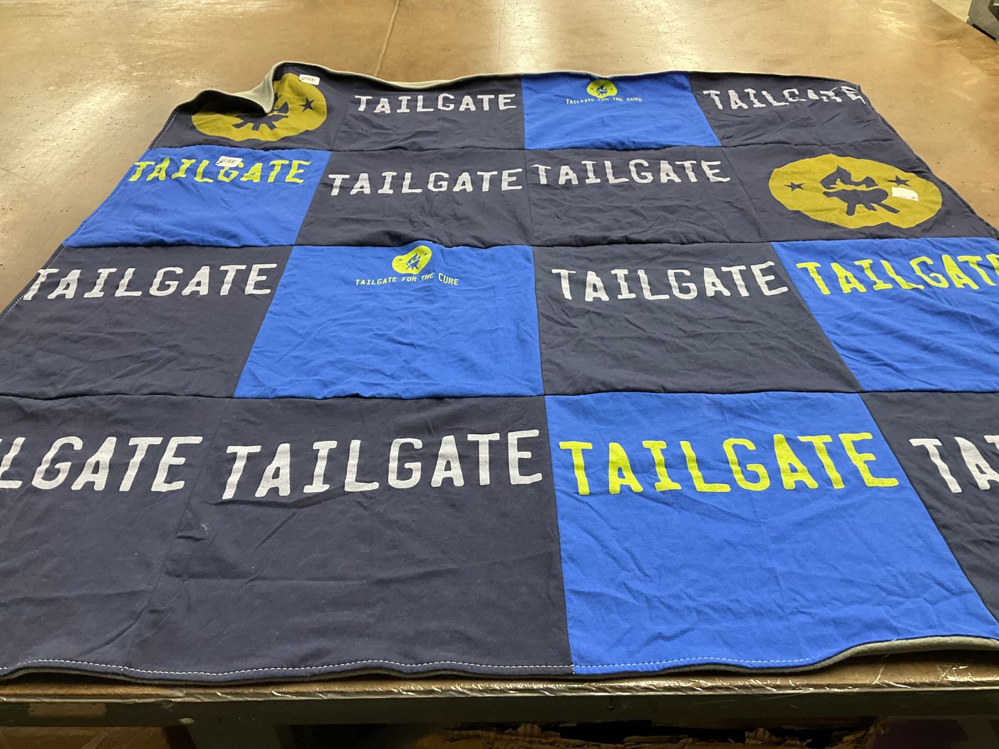 T-shirt quilt with tailgating themes by Alisa from PA