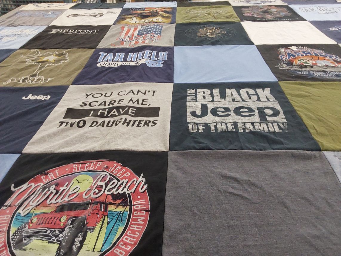 T-shirt quilt from university of north carolina at chapel hill by Stephanie from SC