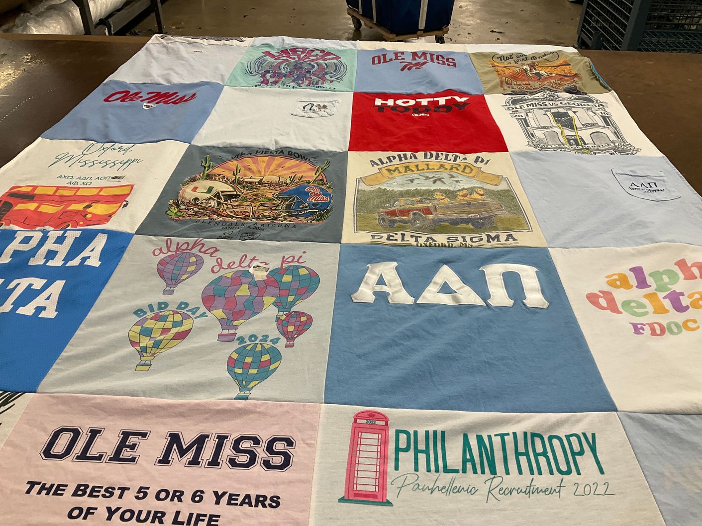 T-shirt quilt from university of mississippi by Keiran from FL