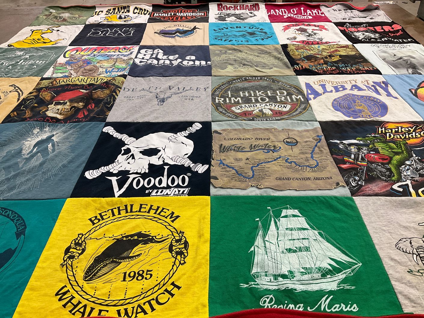 T-shirt quilt from university at albany by Roger from FL
