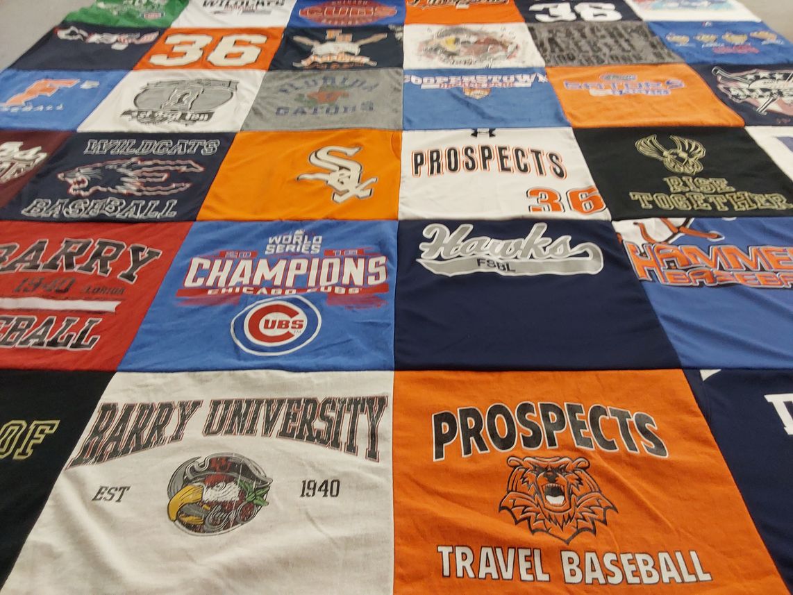 T-shirt quilt from barry university by Pattie from FL