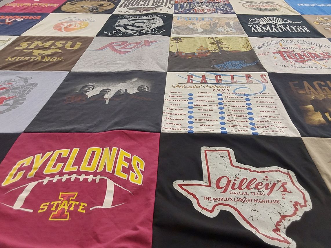 T-shirt quilt featuring iowa state university cyclones by Michael from MN