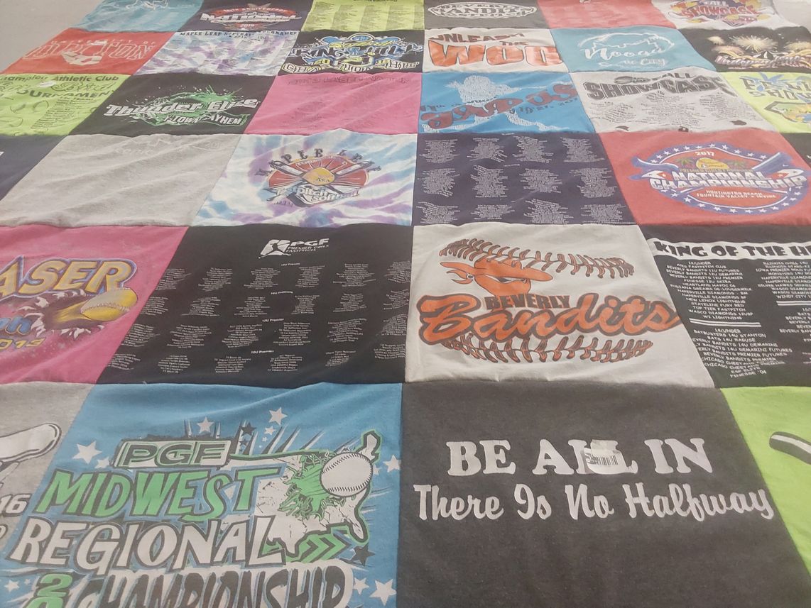 T-shirt quilt featuring beverly bandits by Candice from OH
