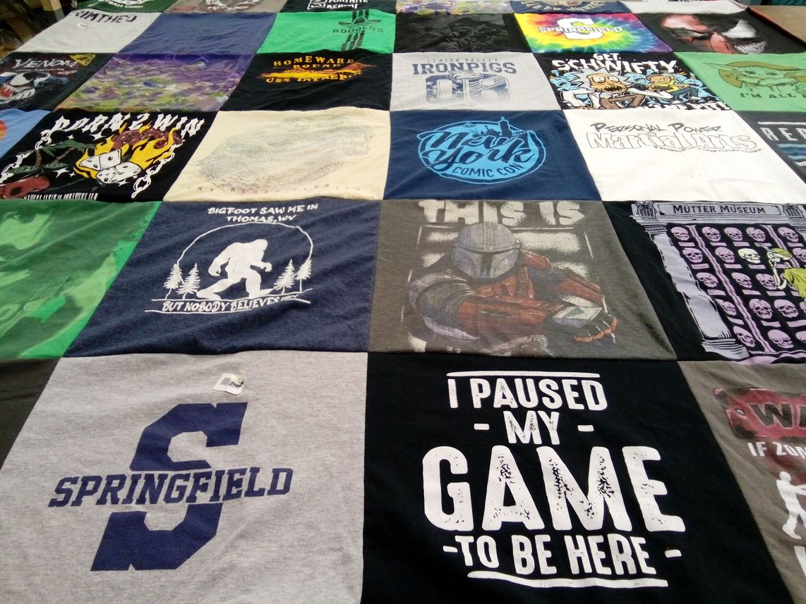 T-shirt quilt from springfield university by Allison from PA