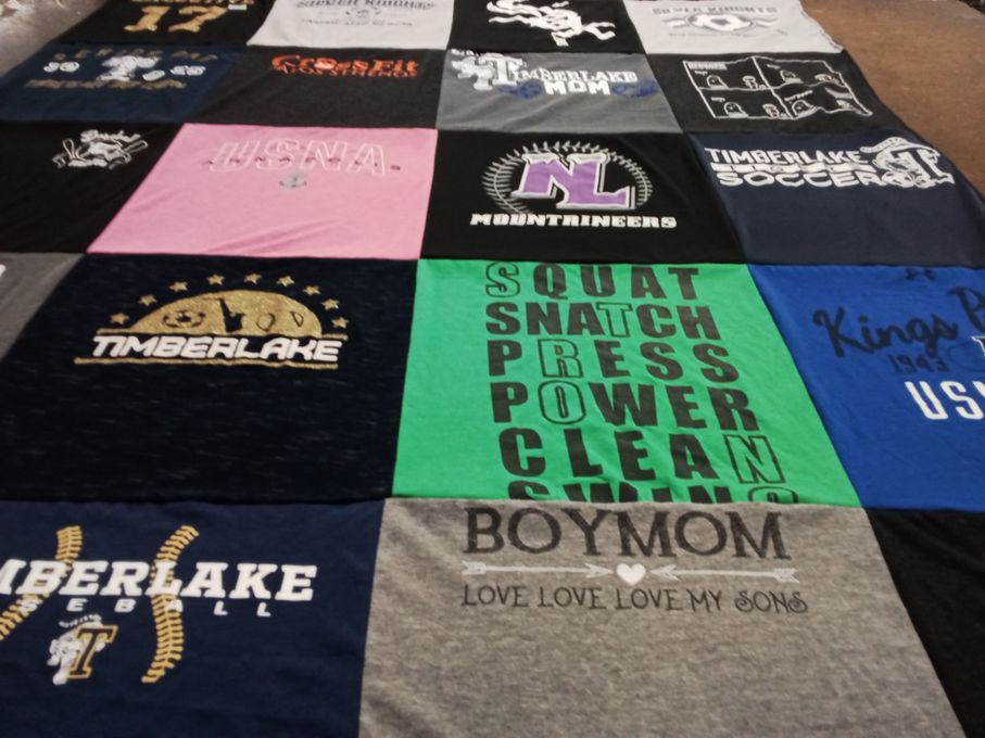 T-shirt quilt from timberlake high school, united states naval academy by MELISSA from ID