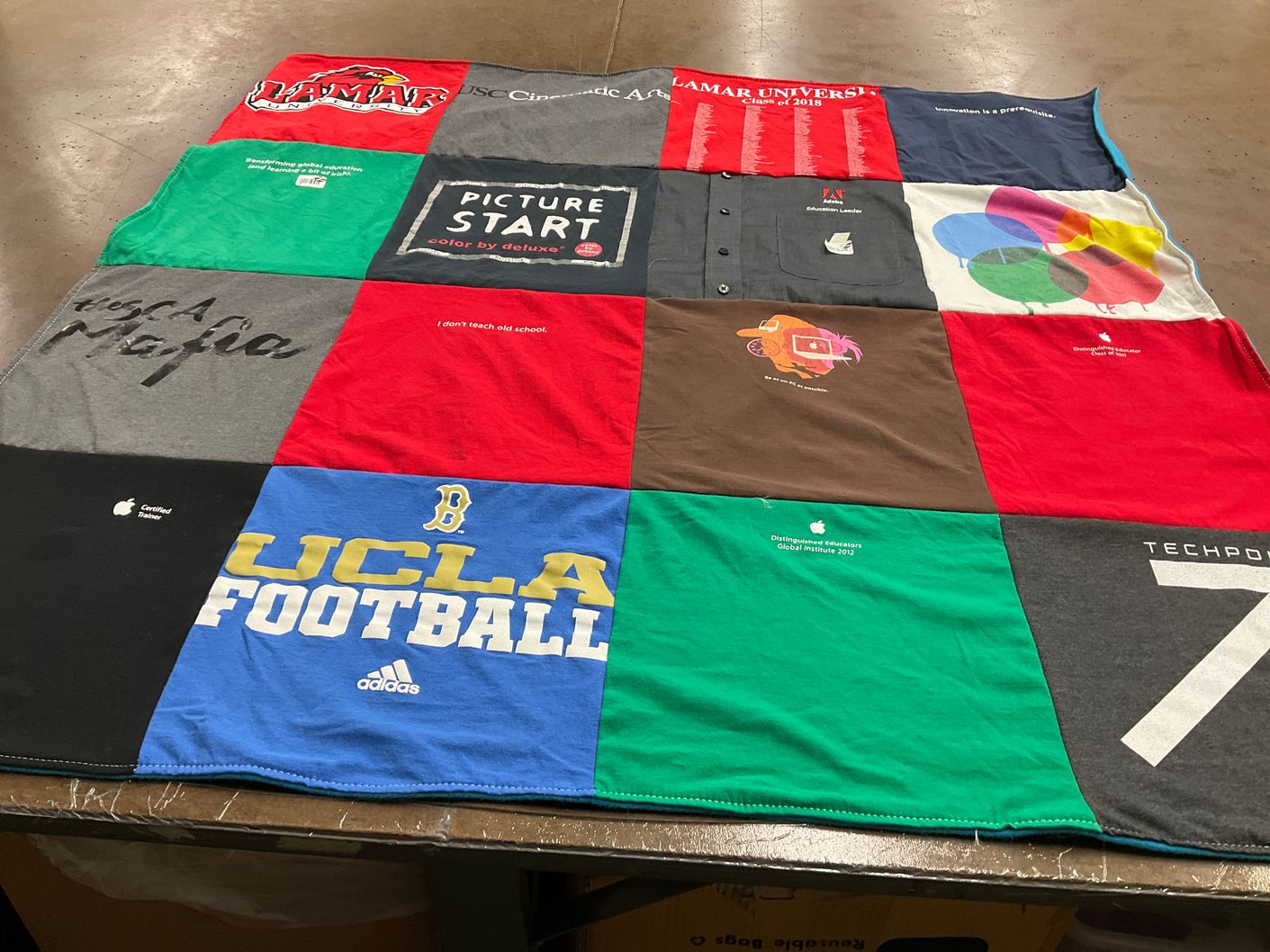 T-shirt quilt featuring ucla football by Jonathan from TX
