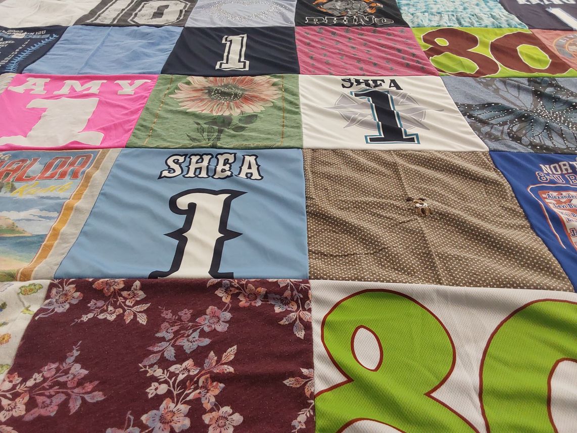 T-shirt quilt by Amy from FL