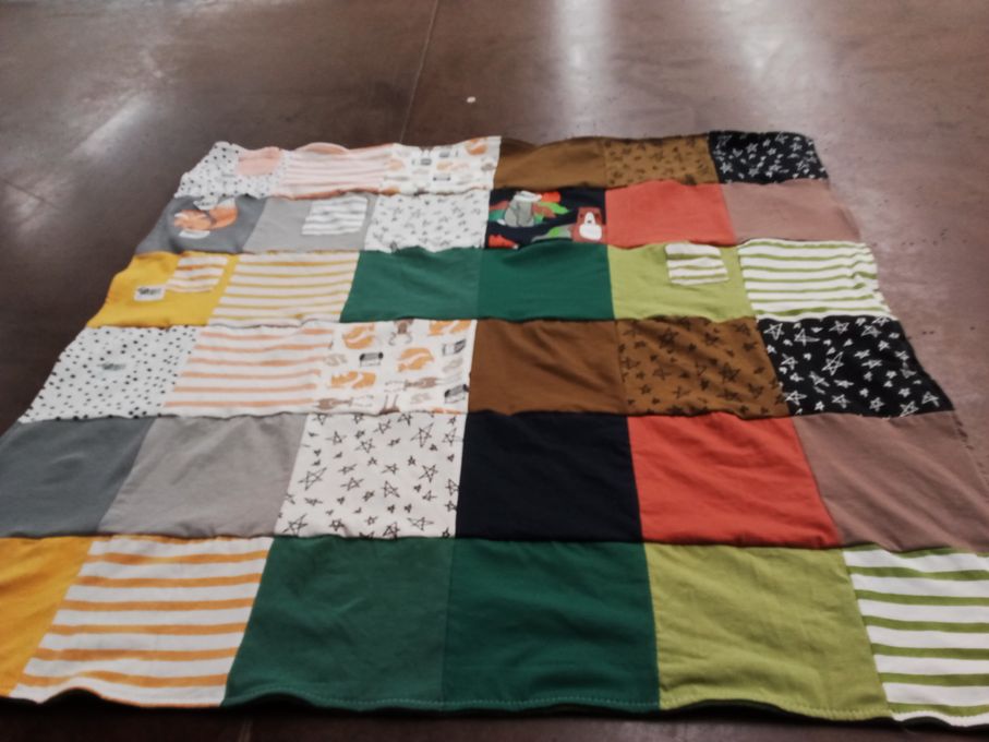 T-shirt quilt with animals, nature themes by Alexa from ME