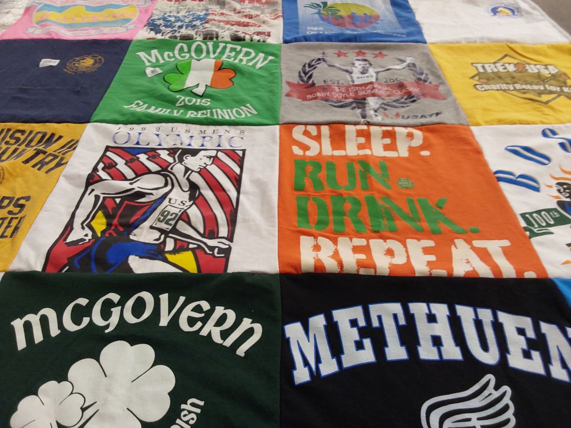 T-shirt quilt from methuen high school by Paul from ME