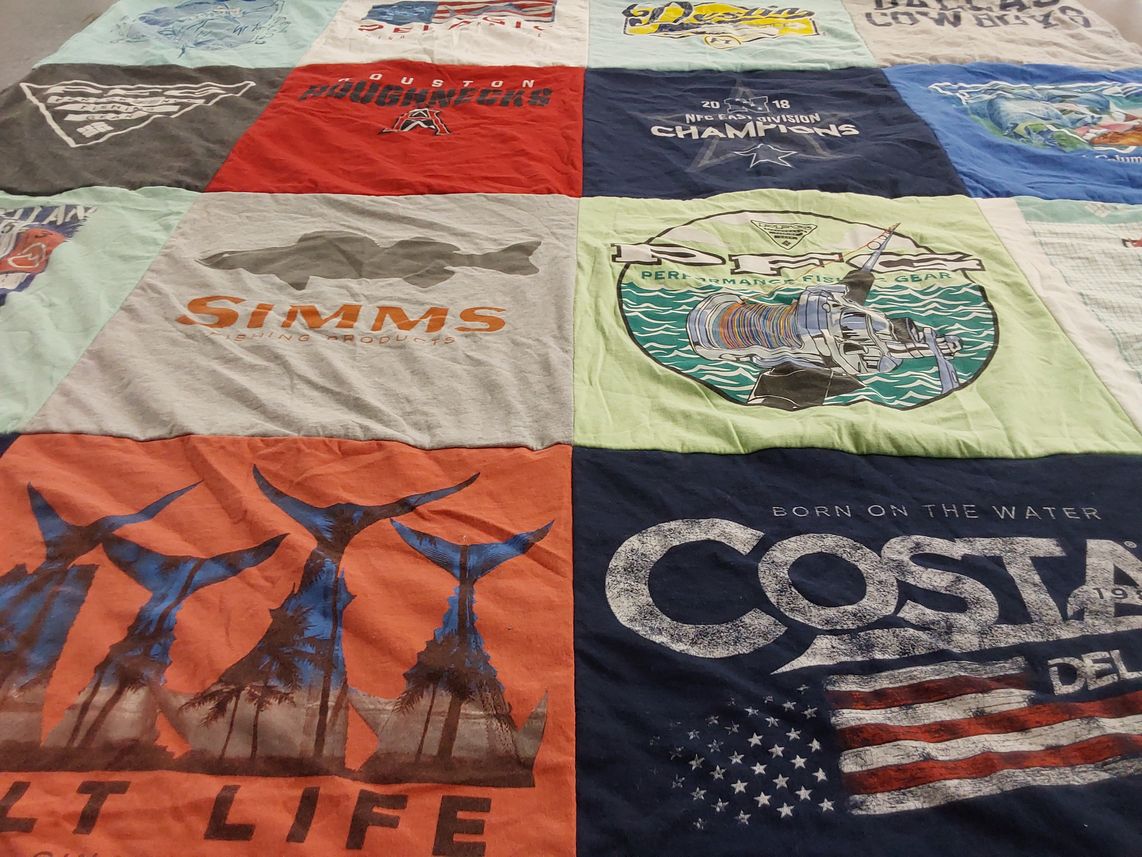 T-shirt quilt featuring dallas cowboys by Shana from TX