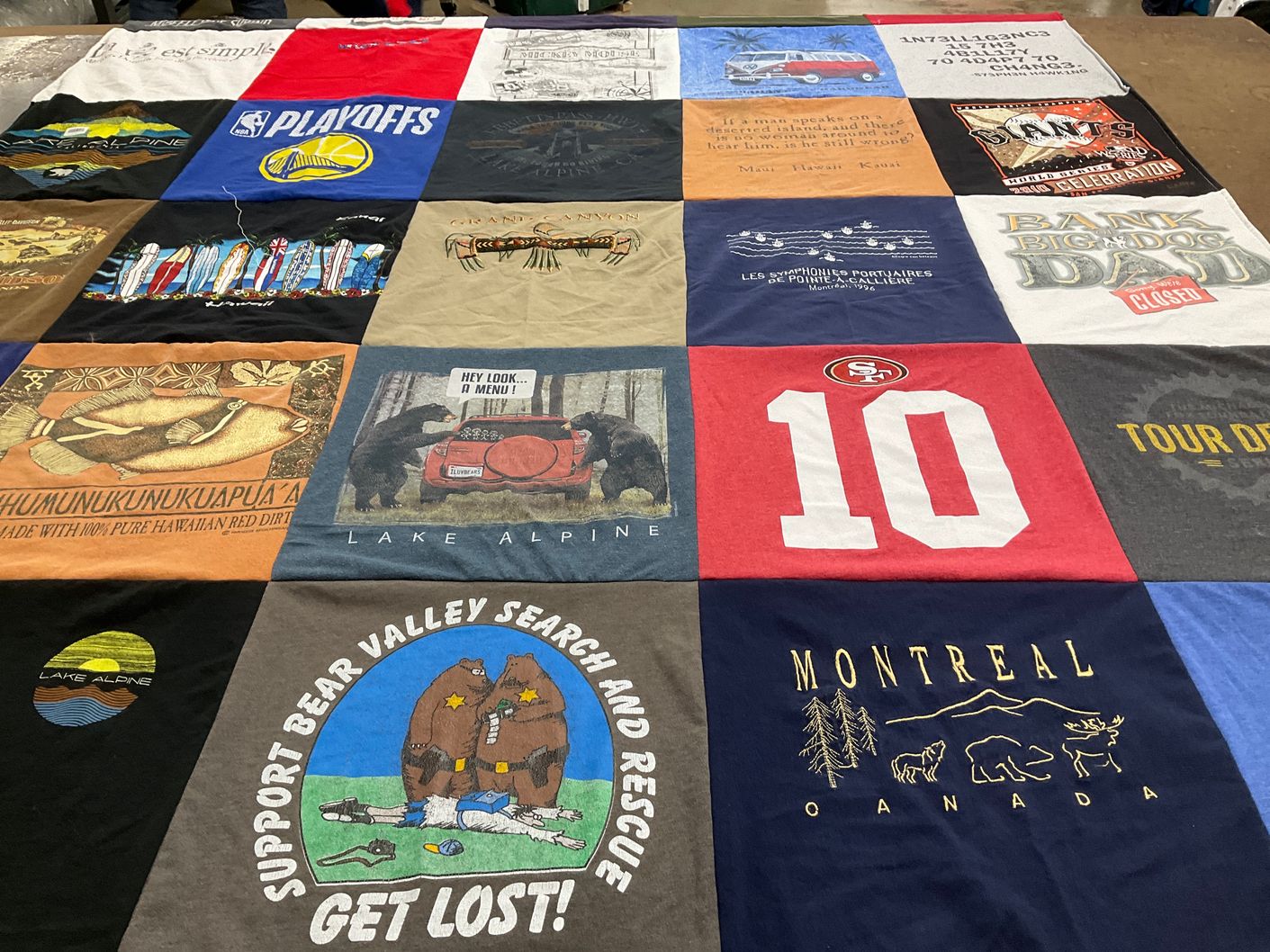 T-shirt quilt featuring san francisco 49ers by Rae Marie from CA