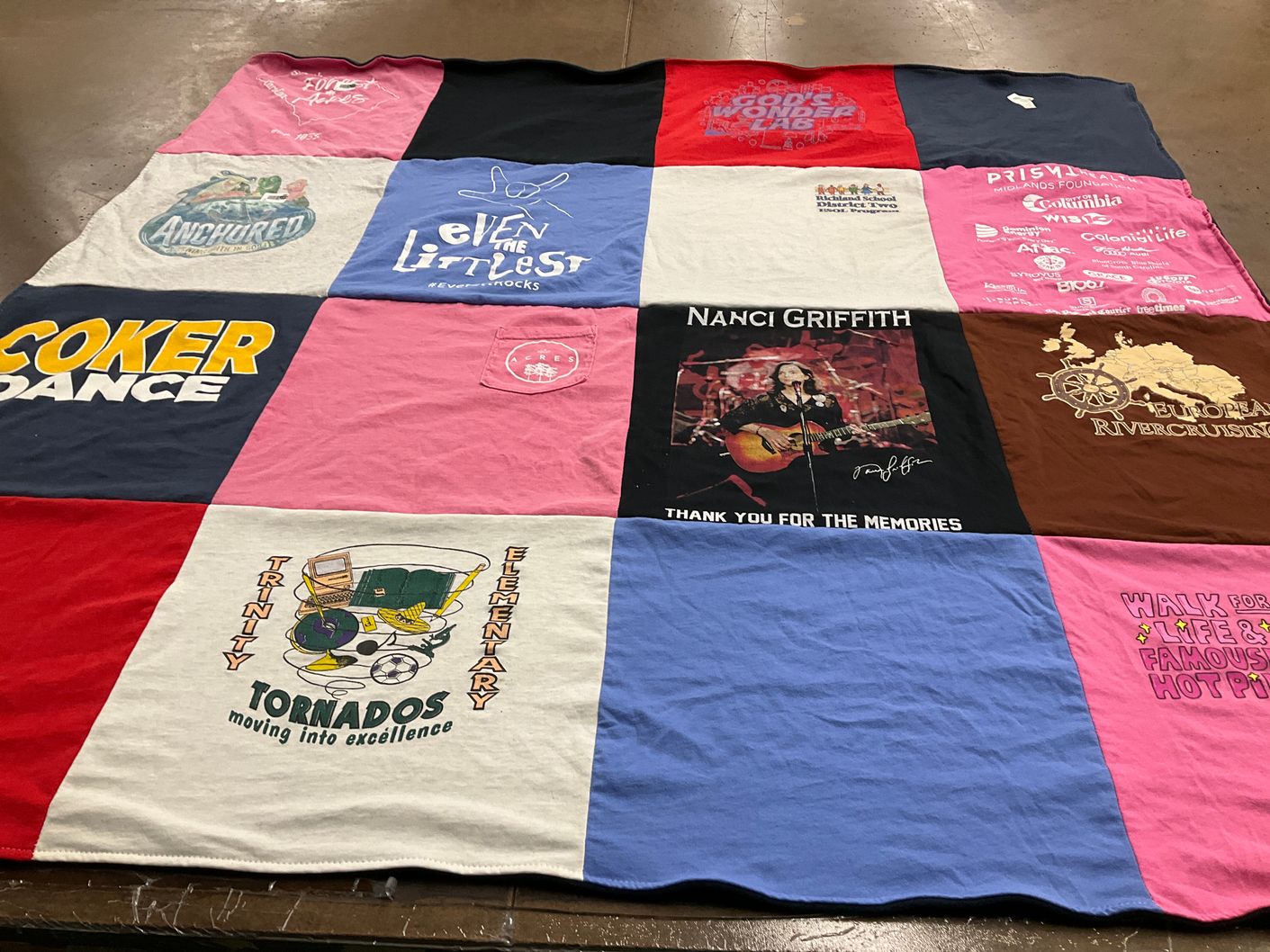 T-shirt quilt featuring n/a by Melody from SC