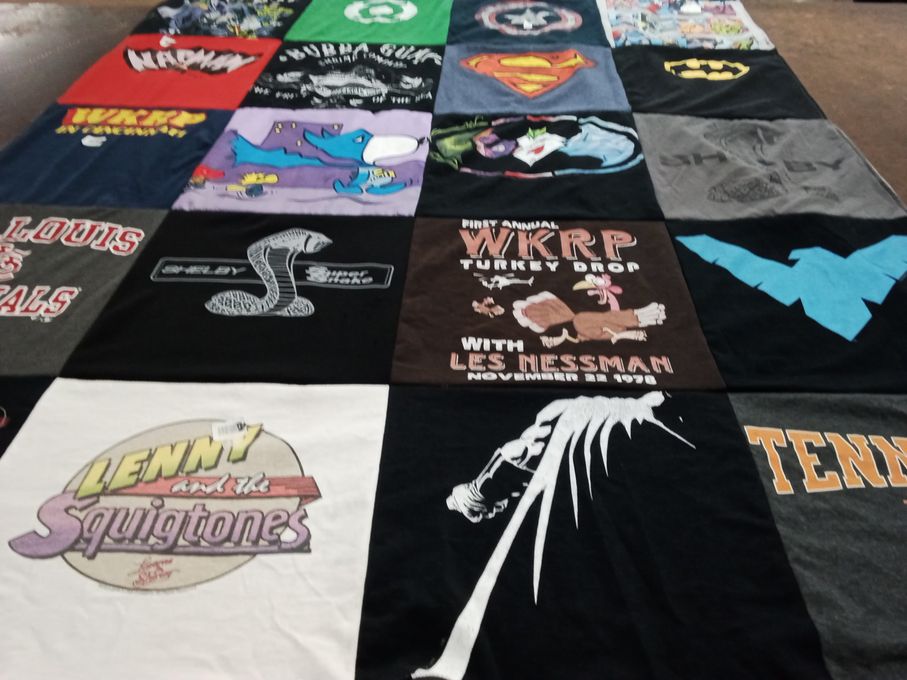 T-shirt quilt from university of tennessee by Teresa from UT