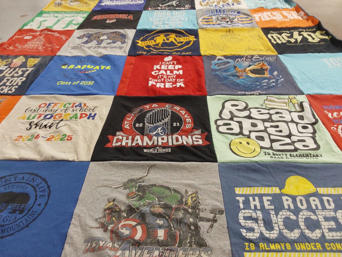 T-shirt quilt featuring atlanta braves by Patricia from GA