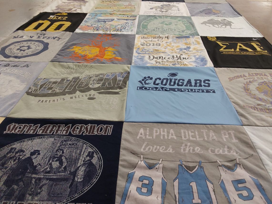 T-shirt quilt from university of kentucky by Ashley from KY
