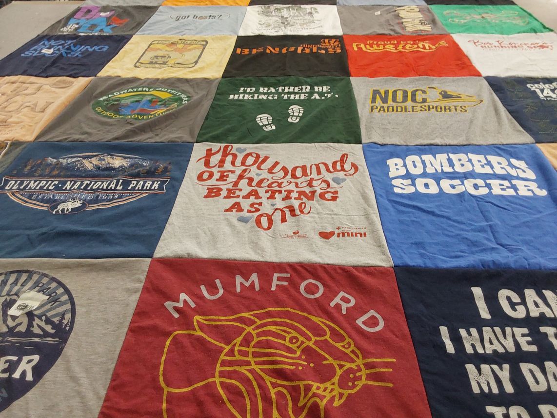 T-shirt quilt featuring bombers soccer by Adam from KY