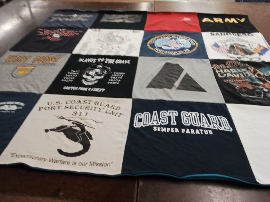 T-shirt quilt from united states military academy at west point by Peter from AZ