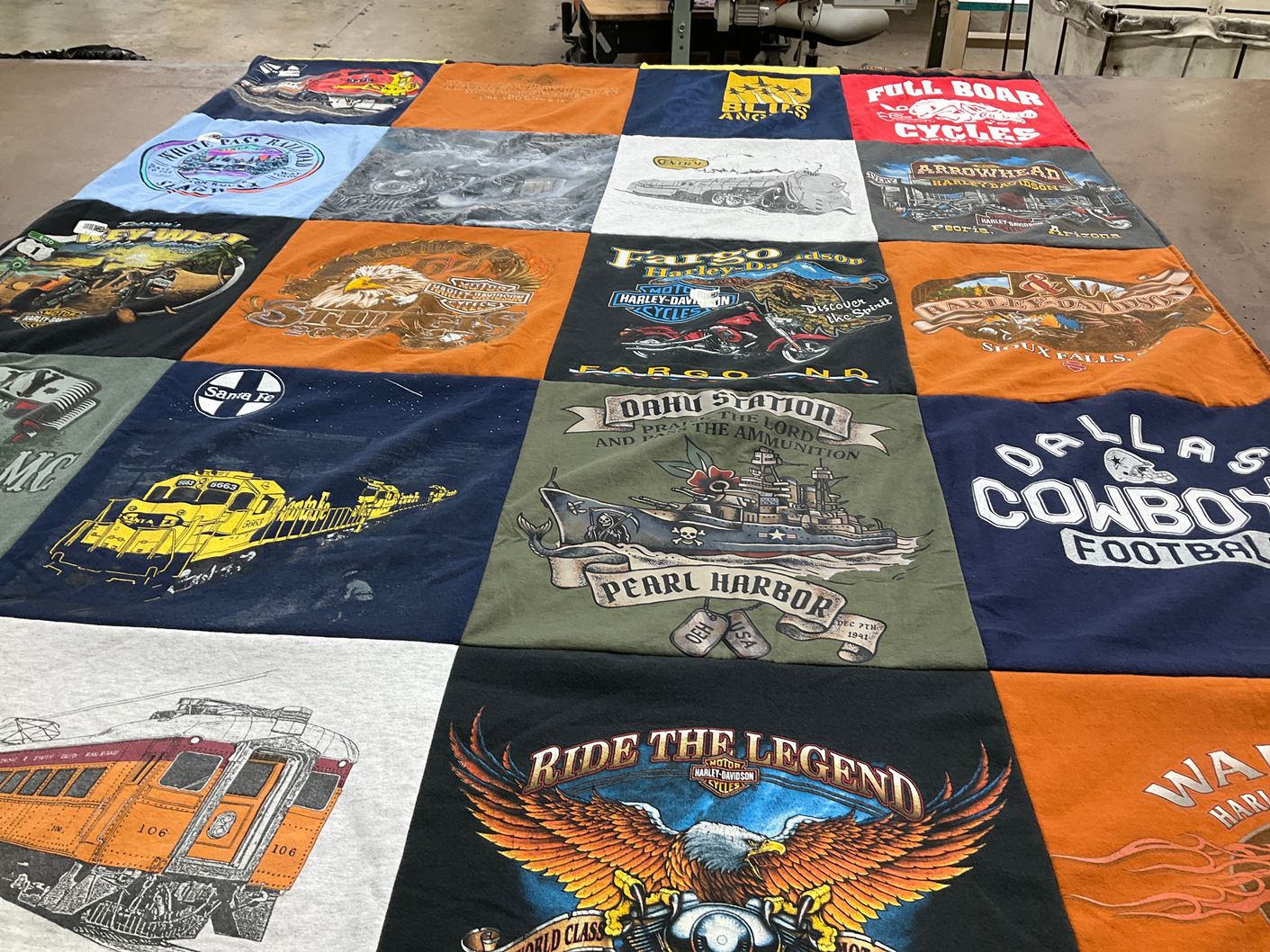 T-shirt quilt featuring dallas cowboys football by Patrick from TX