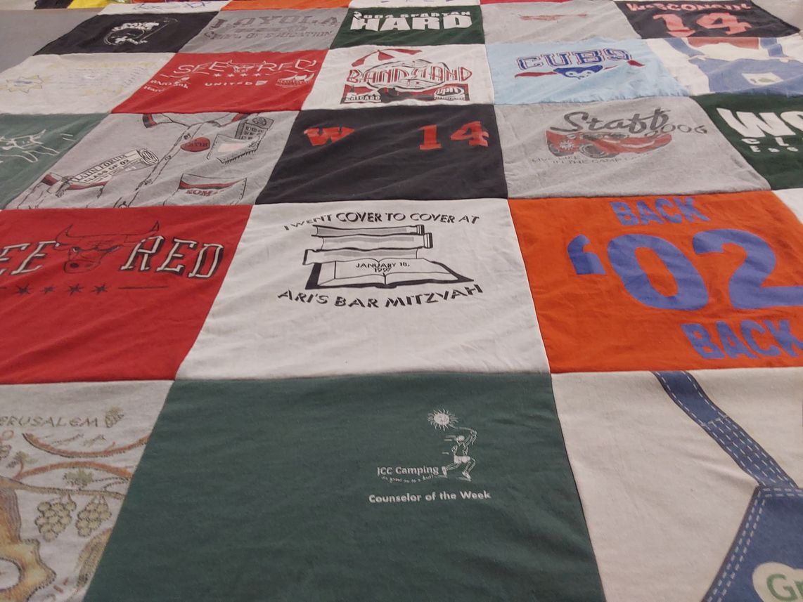 T-shirt quilt featuring chicago cubs by Joanne from IL
