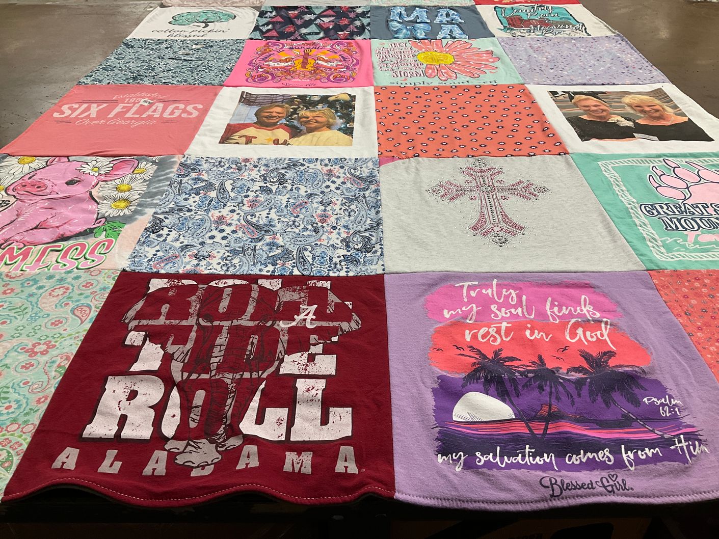T-shirt quilt from university of alabama by Duane from AL