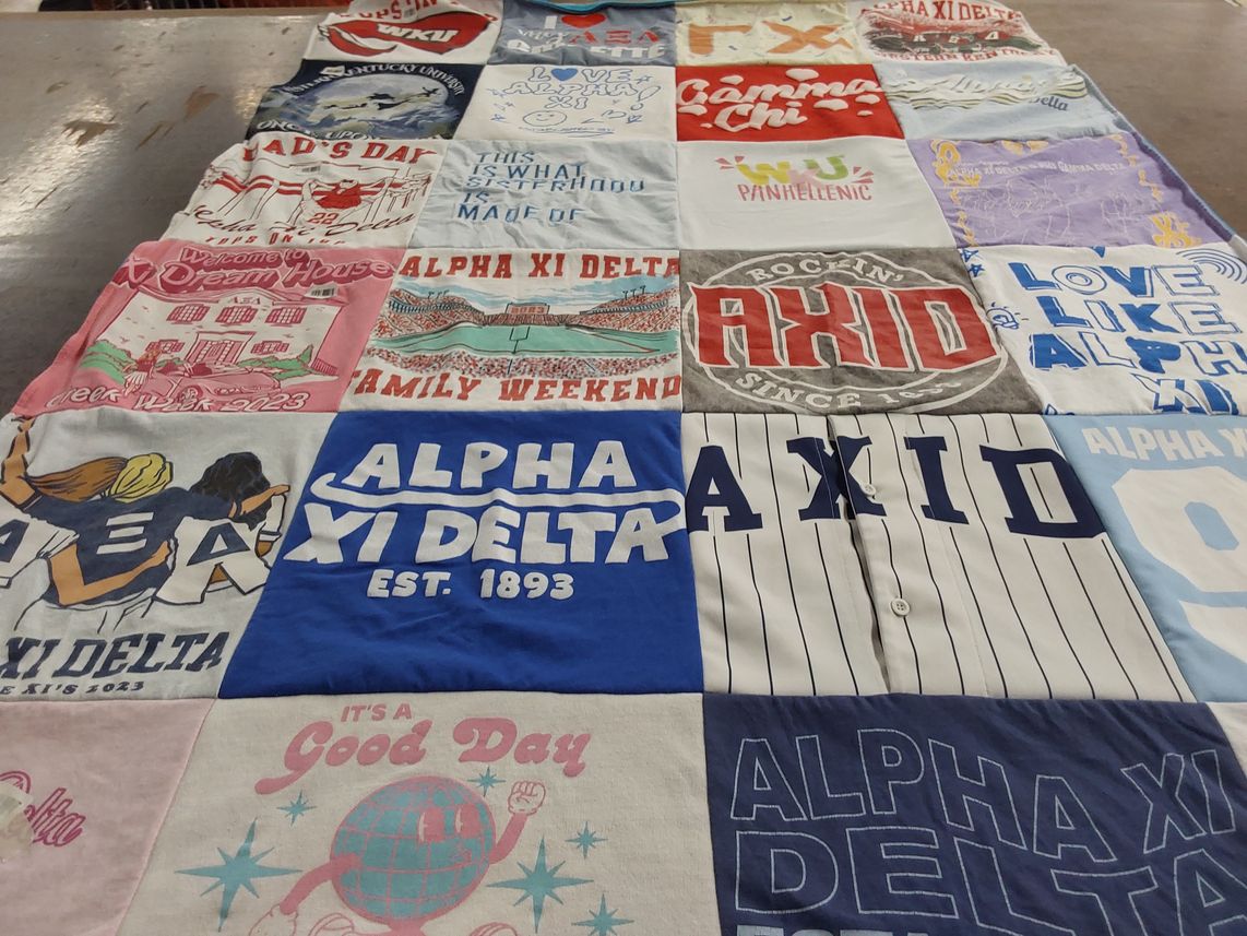 T-shirt quilt from western kentucky university by Lori from KY