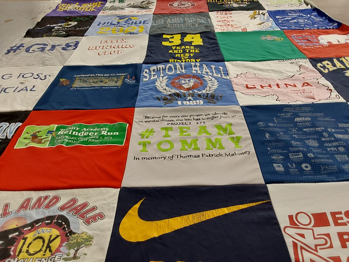 T-shirt quilt from seton hall university by Michaela from NJ