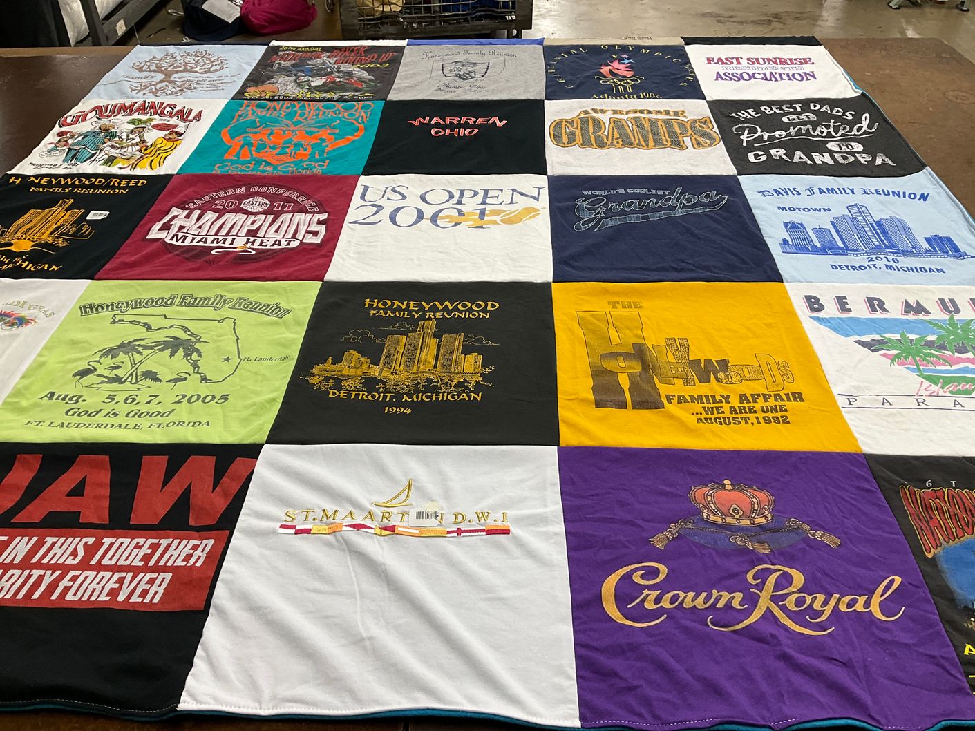 T-shirt quilt featuring miami heat by William from FL