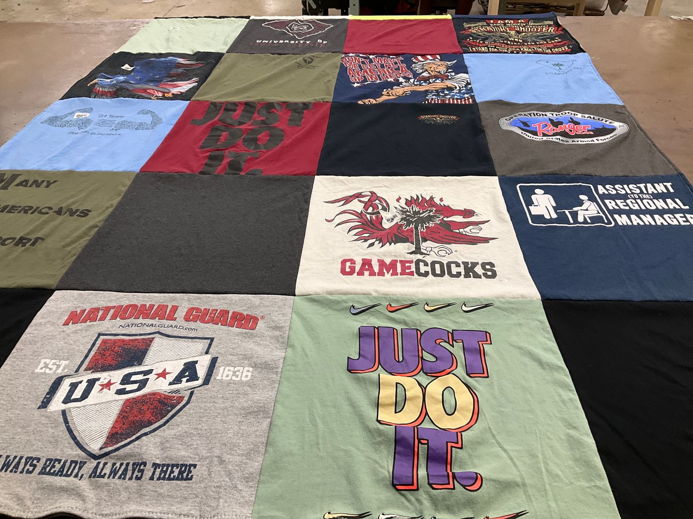T-shirt quilt featuring gamecocks by Karen from SC
