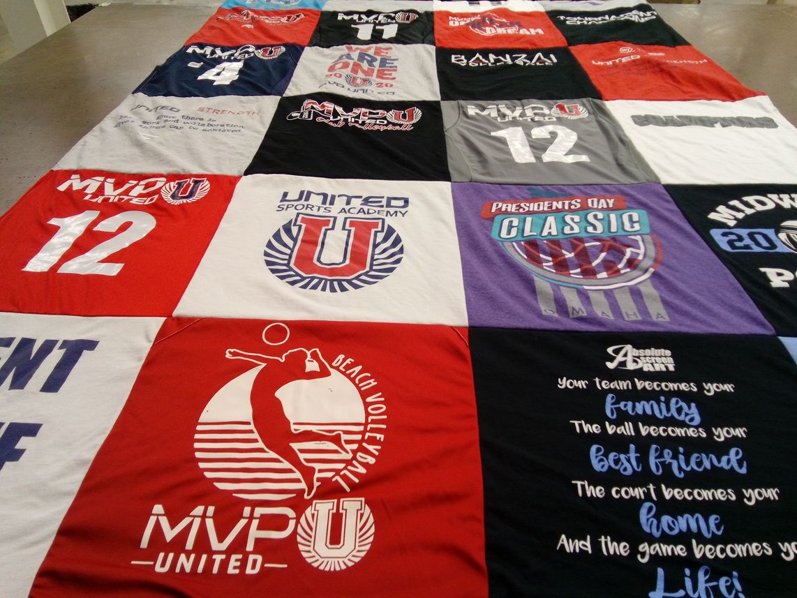 T-shirt quilt from mvp united by Kelly from IA