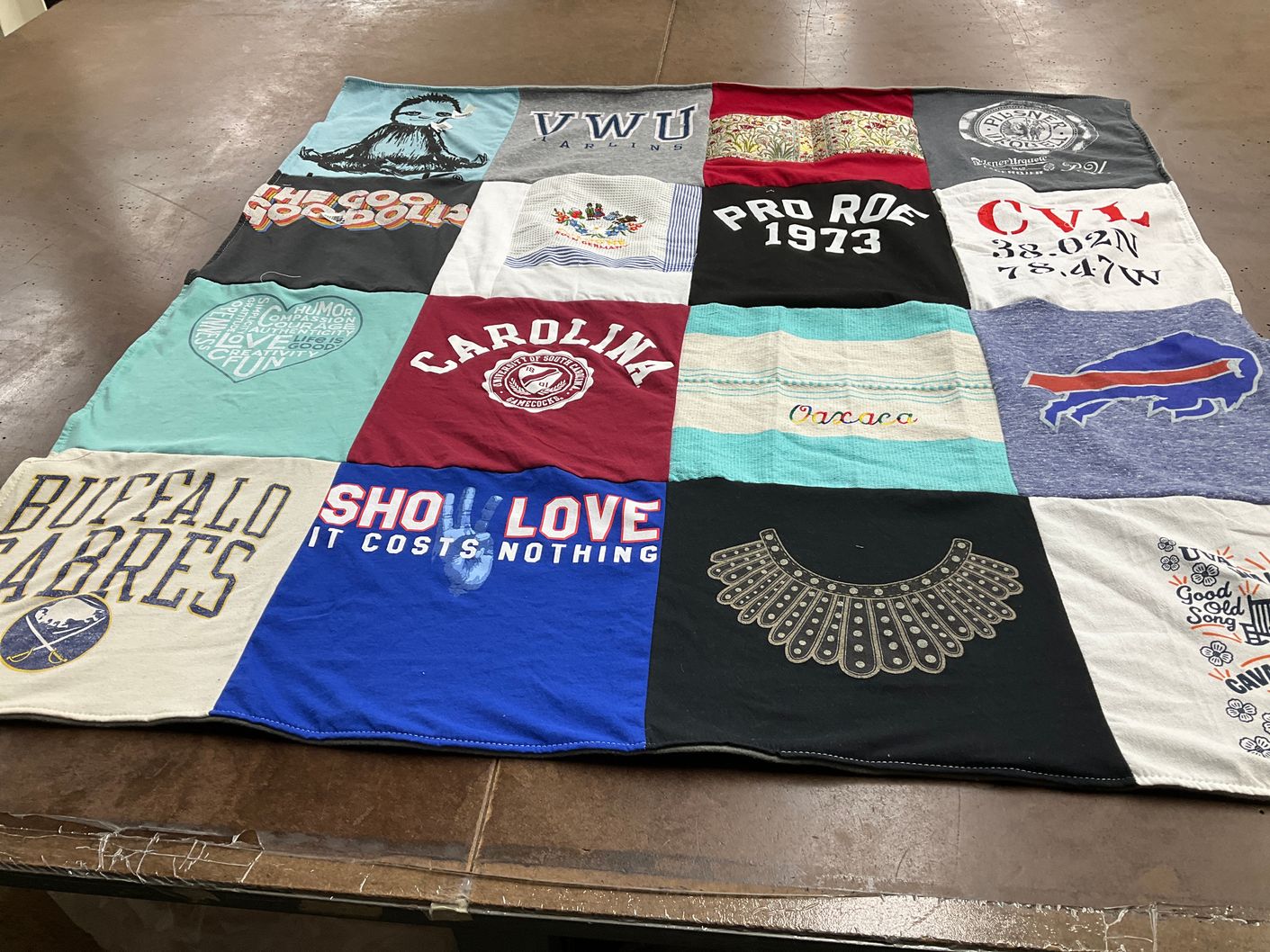 T-shirt quilt featuring buffalo sabres by Kelly from VA