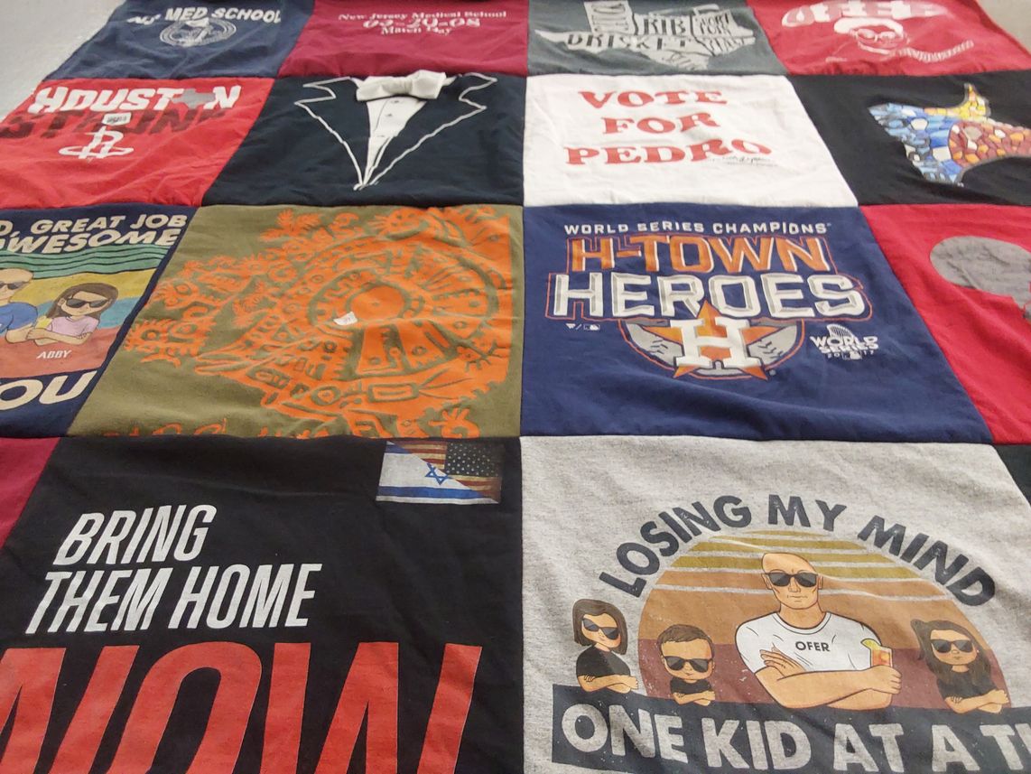 T-shirt quilt featuring houston astros by Sonia from UT