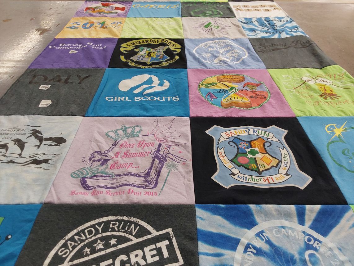 T-shirt quilt from sandy run school of witchcraft and wizardry by Julia from PA