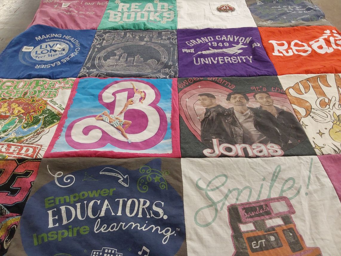 T-shirt quilt from grand canyon university by Erin from TX