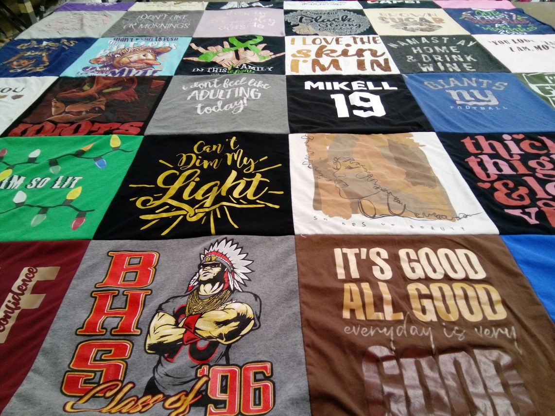 T-shirt quilt featuring new york giants football by Natasha from SC