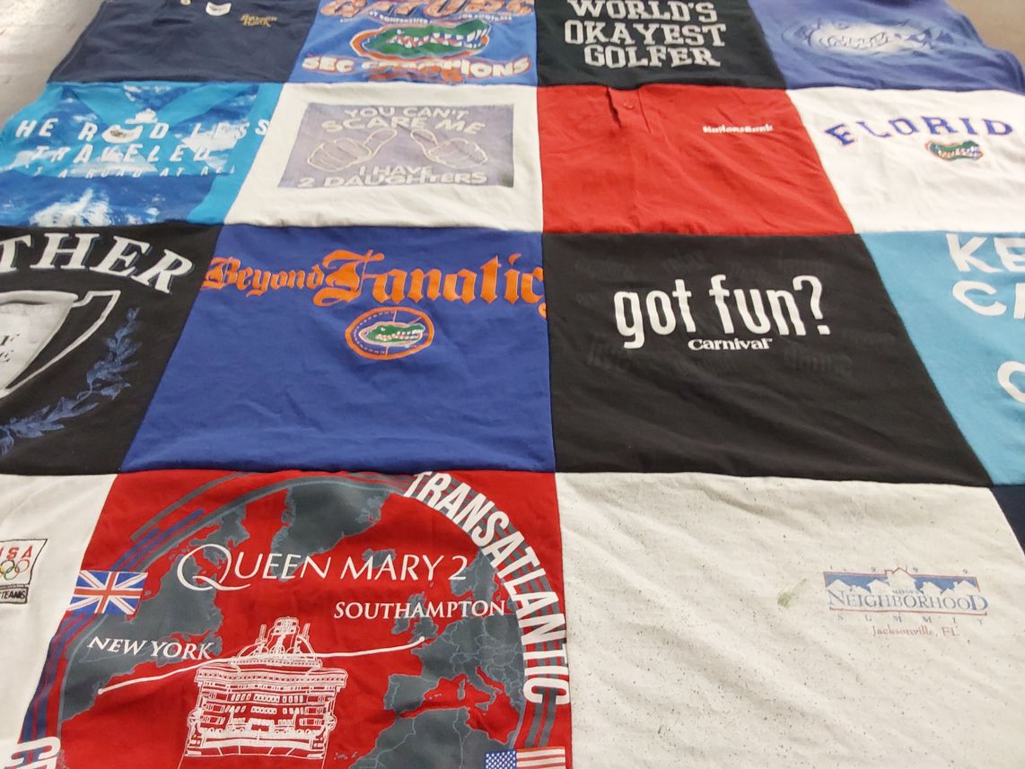 T-shirt quilt featuring florida gators by Marilyn from FL