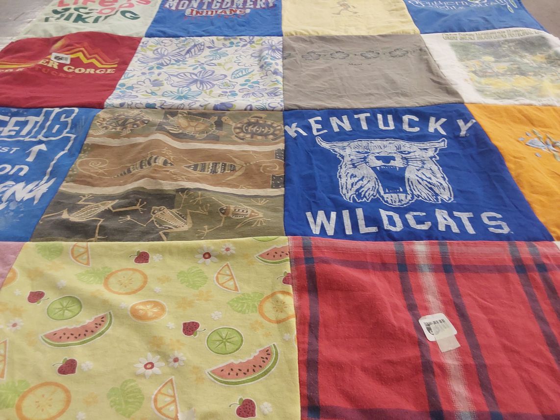 T-shirt quilt featuring kentucky wildcats by Micah from KY