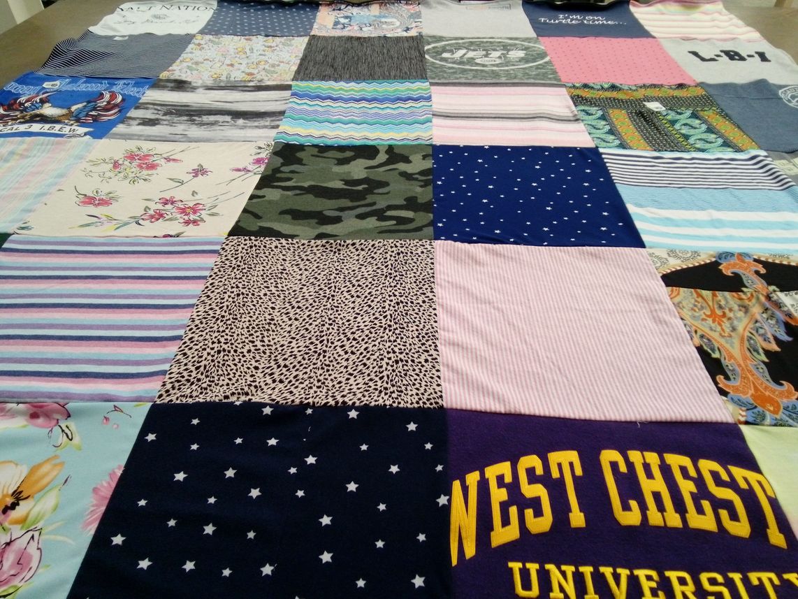T-shirt quilt from west chest university by MaryAnn from NJ