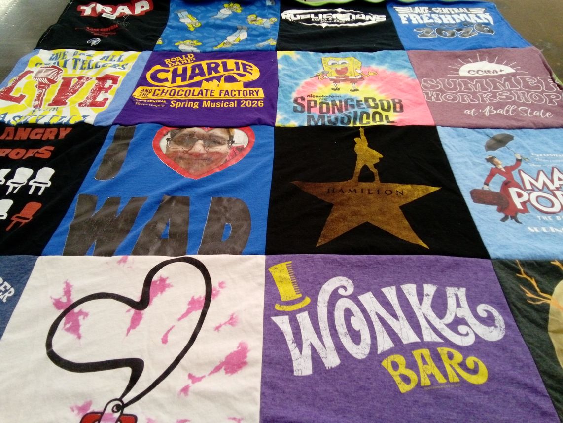 T-shirt quilt from ball state university by Carrie from IN