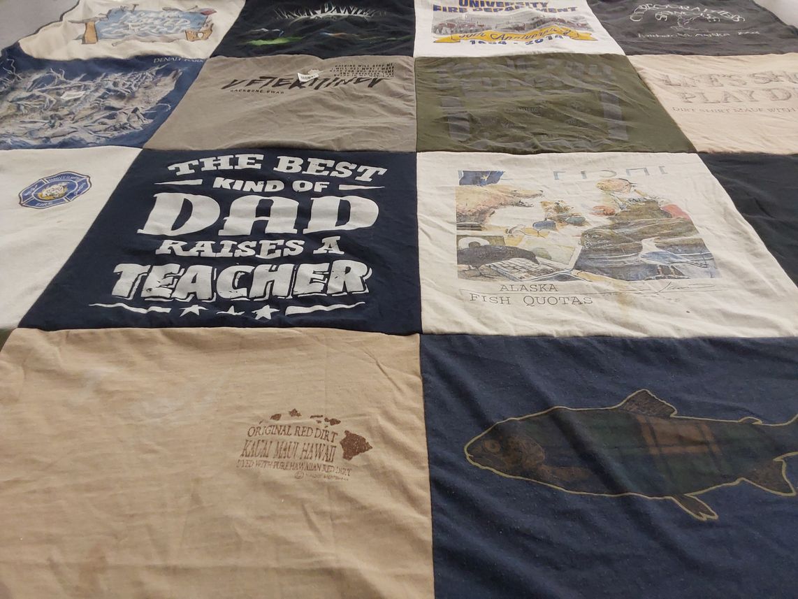 T-shirt quilt from seoul campus university by Joy from AK
