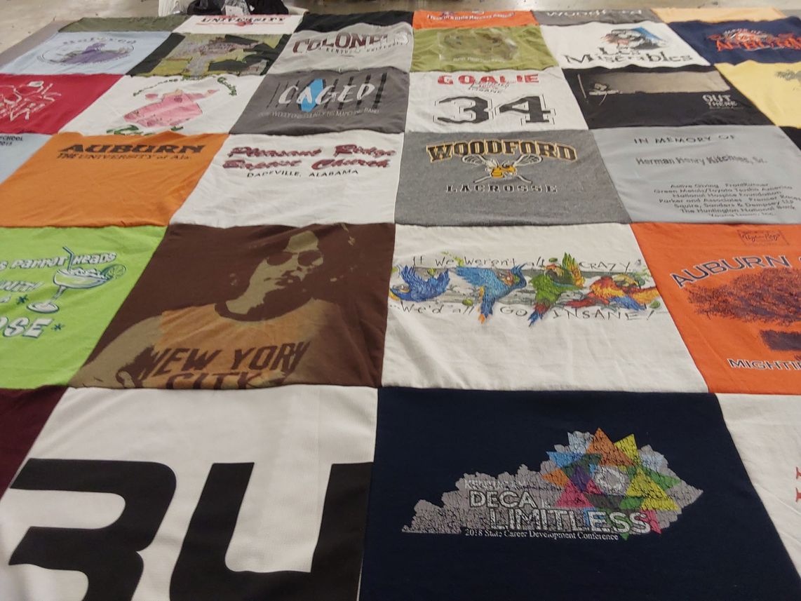 T-shirt quilt from auburn university by Michael from TN