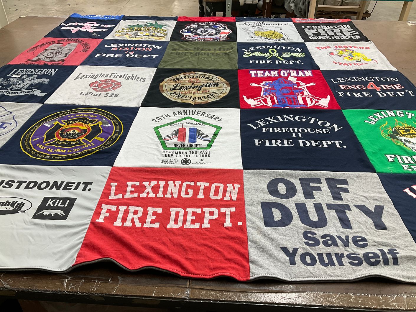 T-shirt quilt from lexington university by Jacqueline from KY