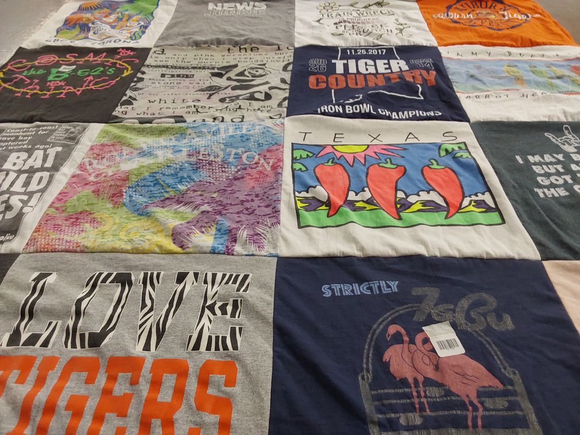 T-shirt quilt featuring tiger country by Michael from CA