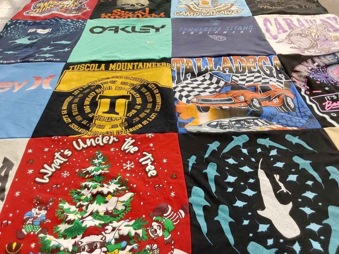 T-shirt quilt featuring tennessee titans by Joshua from NC